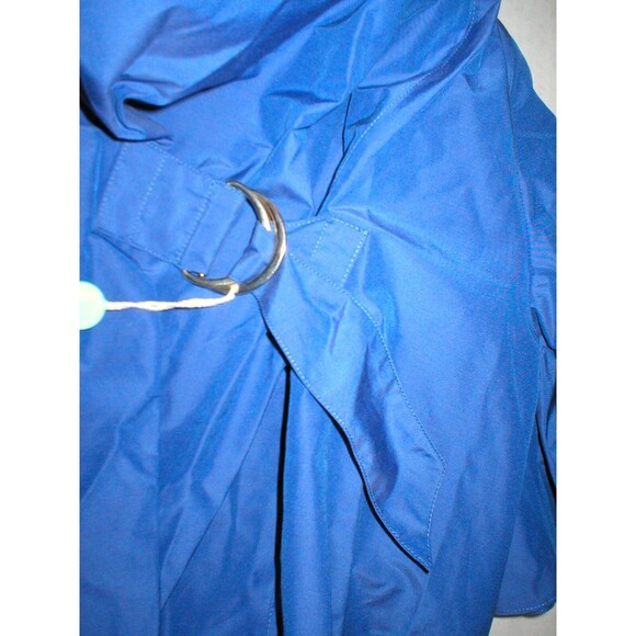 New Womens 8 NWT Designer Italy Victor & Rolf Blue Dress 44 Snaps Back Ruffles - Picture 10 of 12